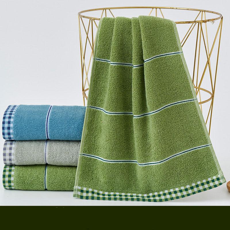 Pure Cotton Thick Absorbent Face Towel Large Size Home Bath Towel with Jacquard Patterns Quick Dry Soft Skin Friendly