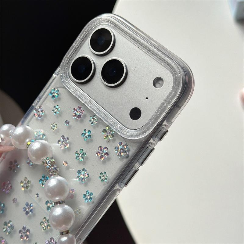 Elegant Pastel Floral Phone Case for iPhone 14/15/16 Pro Max/17