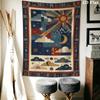 Sky Wall Tapestry Aesthetic Wall Hanging Printed Fabric Blanket Decorative Tapestries for Bedroom Living Room Home Decor