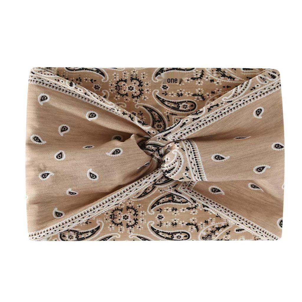 African Extra Wide Elastic Wrap Headband for Yoga and Sports