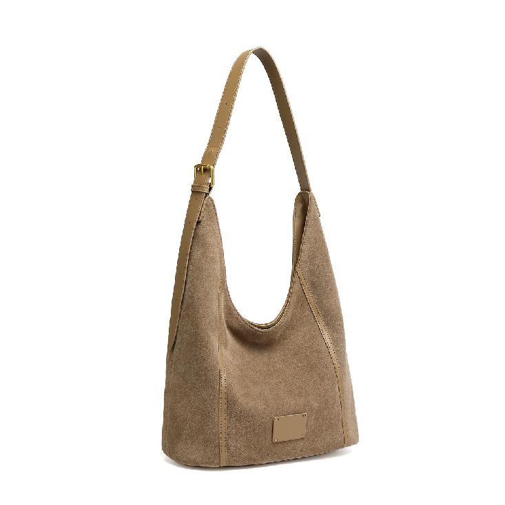 Large Bag for Women 2025 New Trend Genuine Leather Women's Bag Single Shoulder Underarm Bag Large Capacity Niche Matte Cowhide Crossbody Bag