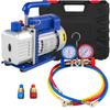 4CFM 1/3HP Vakuumpumpe AC Vakuumpumpe Klimaanlagen Vakuuumkammer Vakuumtrocknungspumpe HVAC Kältetechnik R134a R502 R22 R12 Klimaanlagenadapter A/C