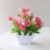 Plantes artificielles Bonsaï Petit arbre Pot Fausses plantes Fleurs en pot Ornements pour la maison Chambre Décoration de table Hôtel Jardin Décor