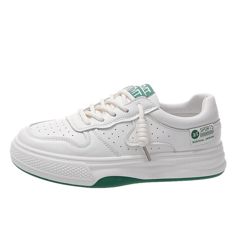 Korean Shoes Clogs Platform Round Toe All-Match Female Footwear Casual Sneaker 2024 New Creepers Summer Dress Small Rome PU Rubb