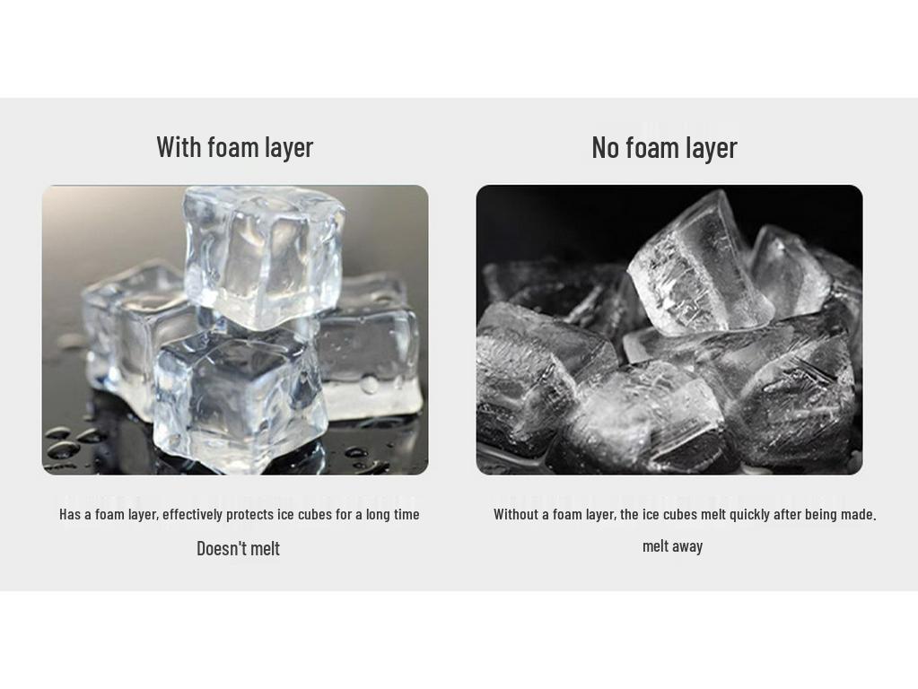 Commercial Large-Capacity Automatic Ice Cube Maker for Milk Tea Shops and Bars (110V)