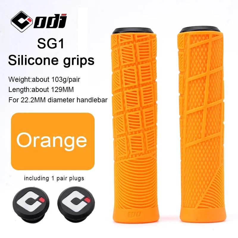 Odi Silicone Bicycle Grips Mtb Bike Handlebar Cover Anti-Slip Mountain Bike Folding Balance Bmx Dh Handle Grips Cycling Parts Professional Grade