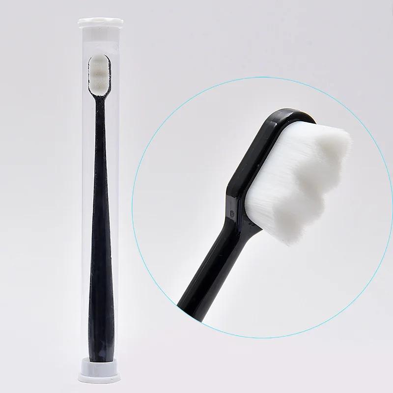 

Environmentally Toothbrush Ultra-fine Soft Flat And Waves Head Deep Cleaning Teeth Adult kids Manual Toothbrush For Oral Care