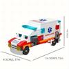 6 In 1 City Ambulance Building Blocks Set - DIY Car Puzzle Building Blocks Kids Birthday Gift Ambulance Toy Decoration Gift