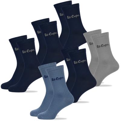 Men's Socks 6 Pairs Long Cotton Logo