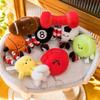 Simulation Sports Doll Keychain Pendant Plush Toy Creative Football Rugby Ornaments Birthday Gift