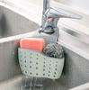 Multifunctional Silicone Kitchen Sink Caddy Sponge Holder Hanging Drain Basket Rack for Faucet & Pool Organizer