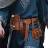 1 Set Renaissance Belt Pouch Retro Coin Purse Skirt Hike Faux Leather Medieval Fanny Pack with Adjustable Waist Strap Casual Waist Bag for Cosplay