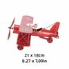 Wrought Iron Metal Biplane Ornament Moving Vintage Aircraft Decor  Home Decoration
