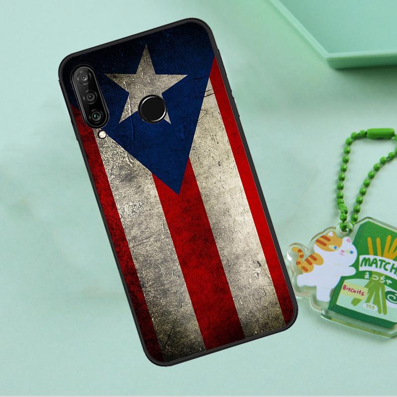 Puerto Rican Flag For Huawei Nova Y90 Y70 Y60 Y61 Y91 Y72 9 10 SE 12i 12s 11i 5T P60 Pro P20 P30 P40 Lite Case