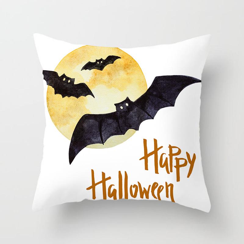 New Halloween Series Peach Leather Velvet Pillowcase Festive Decoration Home Sofa Pillow Cushion Cover