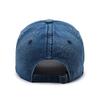 Vintage Denim Baseball Cap With Embroidered Letters For Outdoor Sun Protection Spring