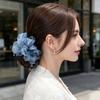 Hair Tie Beads Decor Double Layer Mesh Women Hair Rope Bun Half-Tied Hairstyles Ponytail Holder Hair Accessory