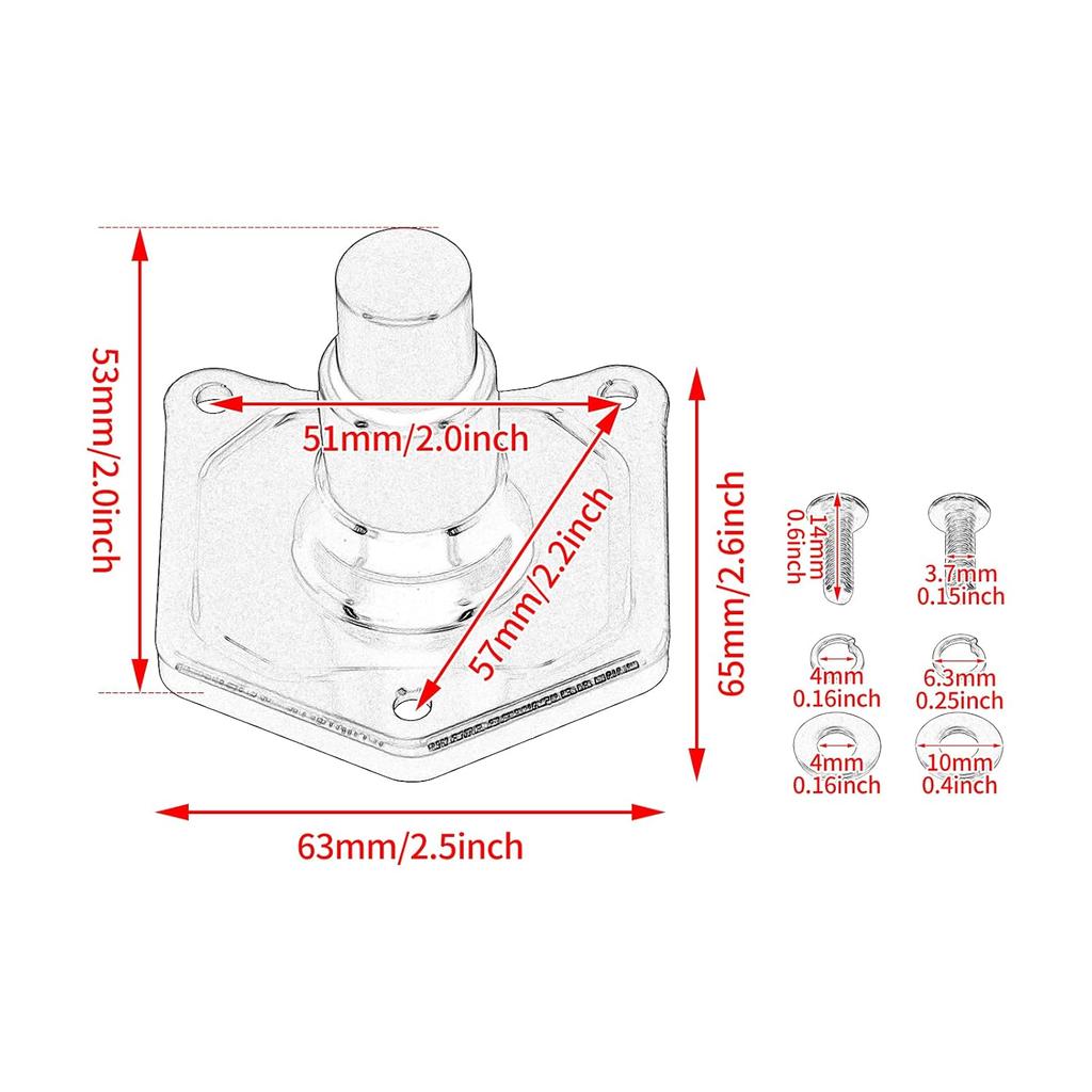 HDBUBALUS Solenoid Cover Push Button Starter Black Fit for Harley Dyna Street Bob Fat Bob Touring Electra Glide 1991-Later