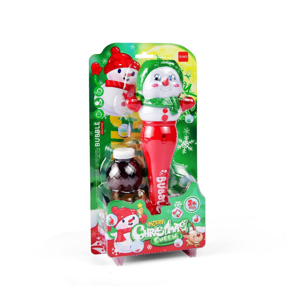 Electric Bubble Machine Halloween Bubble Light Pumpkin Magic Wand Children's Santa Claus Toy Gift