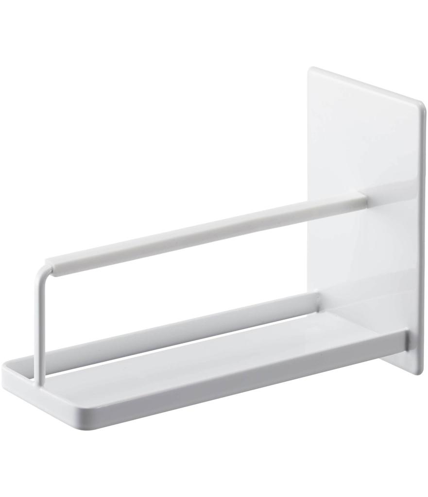 Magnetický koupelnový stojan na smartphone Yamazaki Jitsugyo 4972, bílý, přibl. Š8XH17XV12cm, věžový stojan na smartphone, protiskluzový v ceně