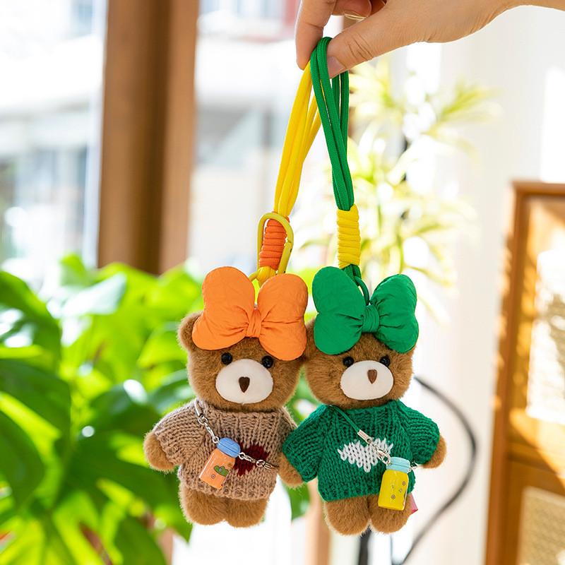 Dog Bear Penguin Animal Plush Keychain Stuffed Toy Cute Doll For Gifts Kids