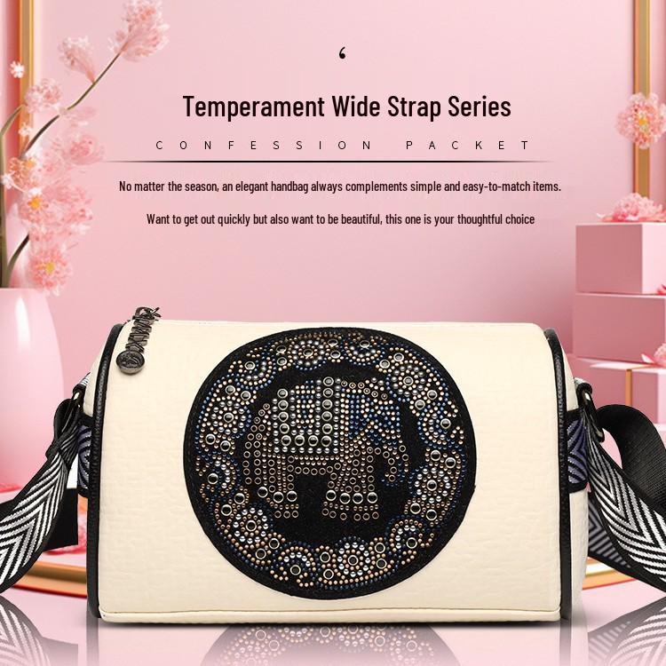 

2025 Women s Mini Retro Crossbody Bag - Versatile Fashion Handbag & Shoulder Bag 22*12*15 белый