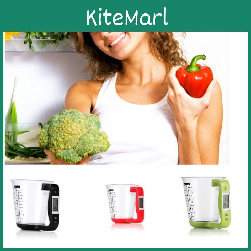 Küchen Backen Elektronischer Messbecher mit Digitalwaage zum Kochen und Backen