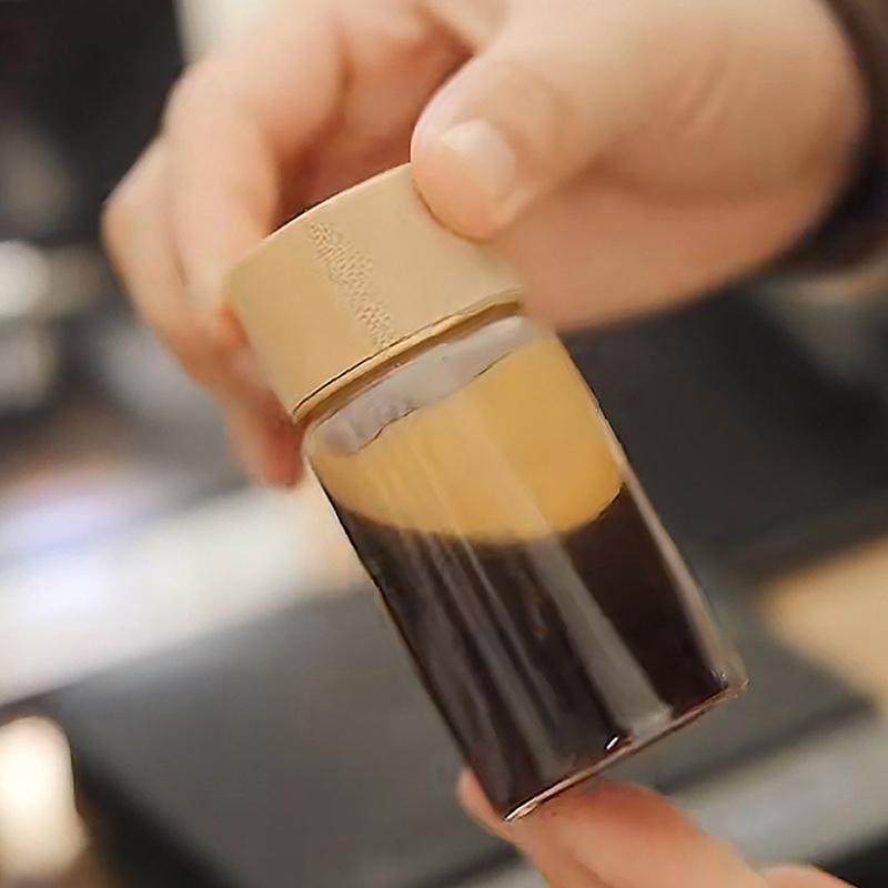 Mini Glass Bottle For Coffee Concentrate Milk Juice Leakproof Bottle With Lid Tea Caddy Jar Multifunctional Portable Empty Jar