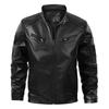 Spring and Autumn new European and American men's leather jackets, men's fashion youth PU leather jackets, locomotive leather jackets
