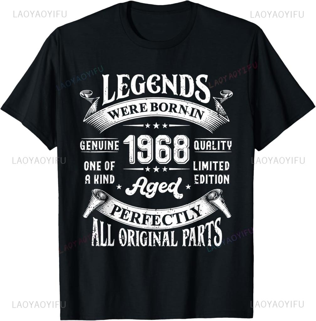 Legends Born In 1968 56th Birthday 57 Years Old Bday Men T-Shirt Mens T Shirt Print On Demand Mens T Shirt Ropa Hombre