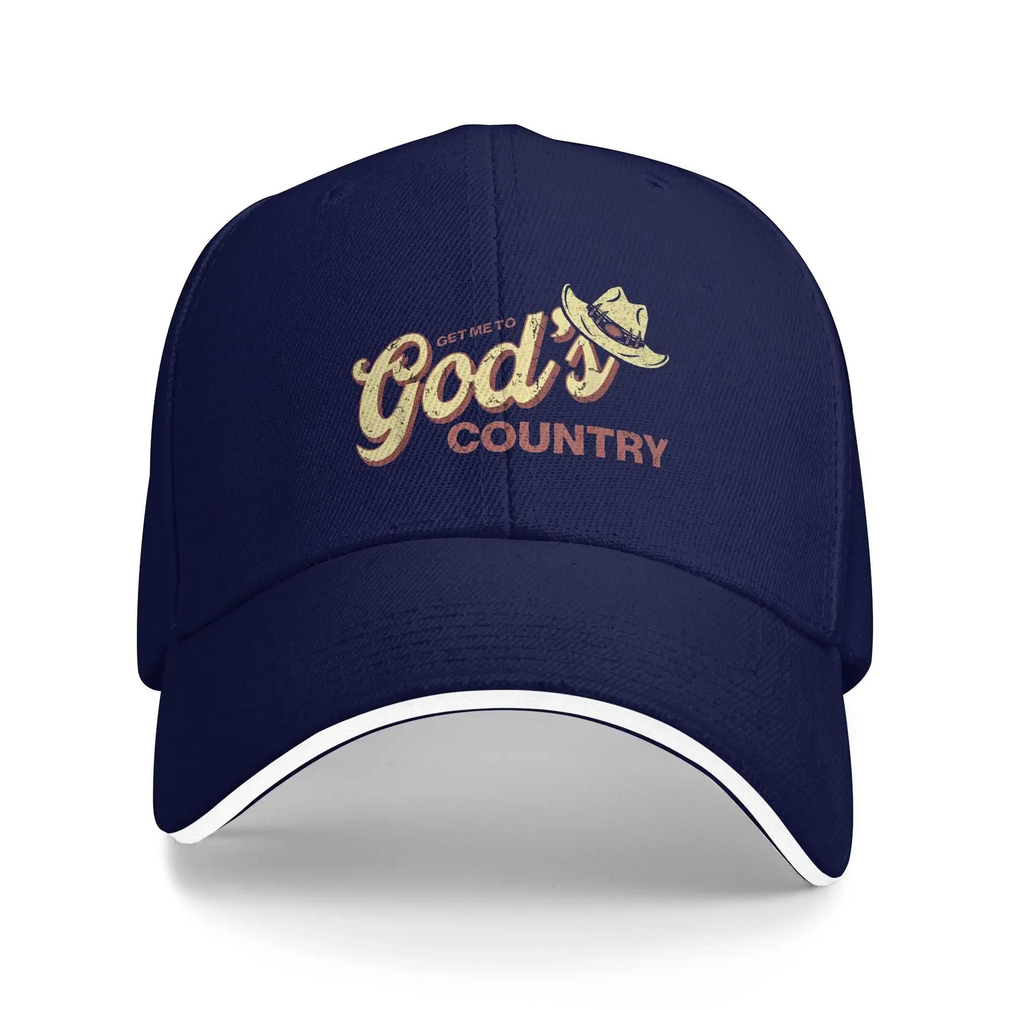Get Me to God’s Country Baseball Cap  Fashion Hip Hop Hats Summer Men Women Running Hippie Baseball Caps One Size