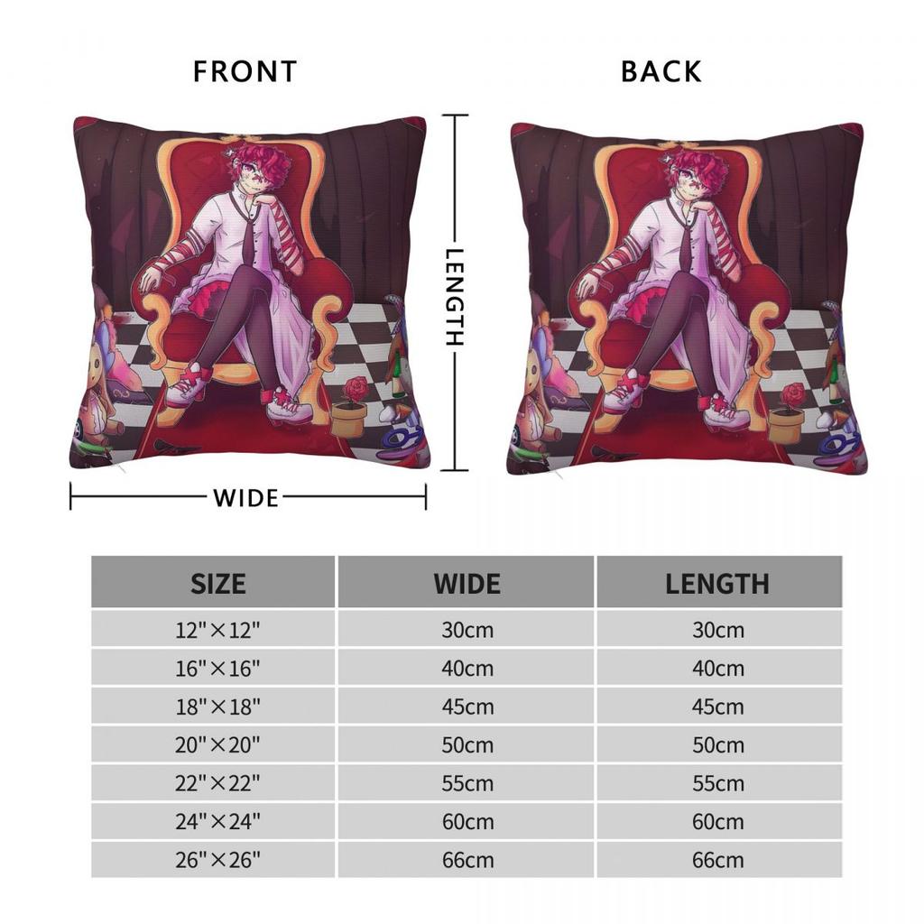 Vocaloid Fukase Monster Square Pillowcase Polyester Linen Velvet Pattern Zip Decor Home Cushion Case 18