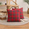Christmas Pillow Cases Scottish Tartan Plaid Cushion Covers Bed Sofa Pad Party Decor Throw Pillow Cover Holiday Decors 45/50cm