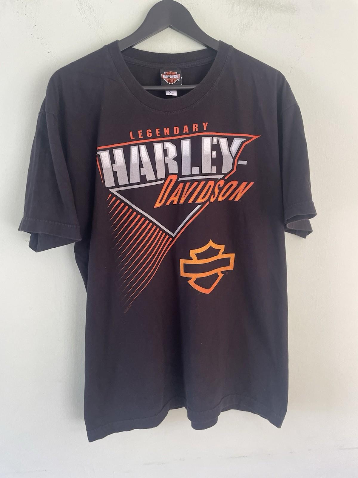 Vintage Harley Davidson Graphic T Shirt XL Black Qubec Canada S