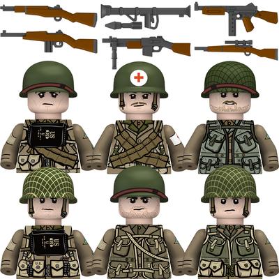 Army Rangers Infantry Soldier Military Minifigure Models Kids Toys Building Blocks Gift Boys Girls