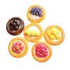 Miniature Fruit Tart Resin Accessories: Cream Glue, DIY Water Cup, Hairpin, Headband, Pendant Ornaments, Shoe Decoration.