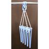 NK Bath Towel Hanger, Holds 5 Towels (Includes 10 Towel Clips), Light Blue