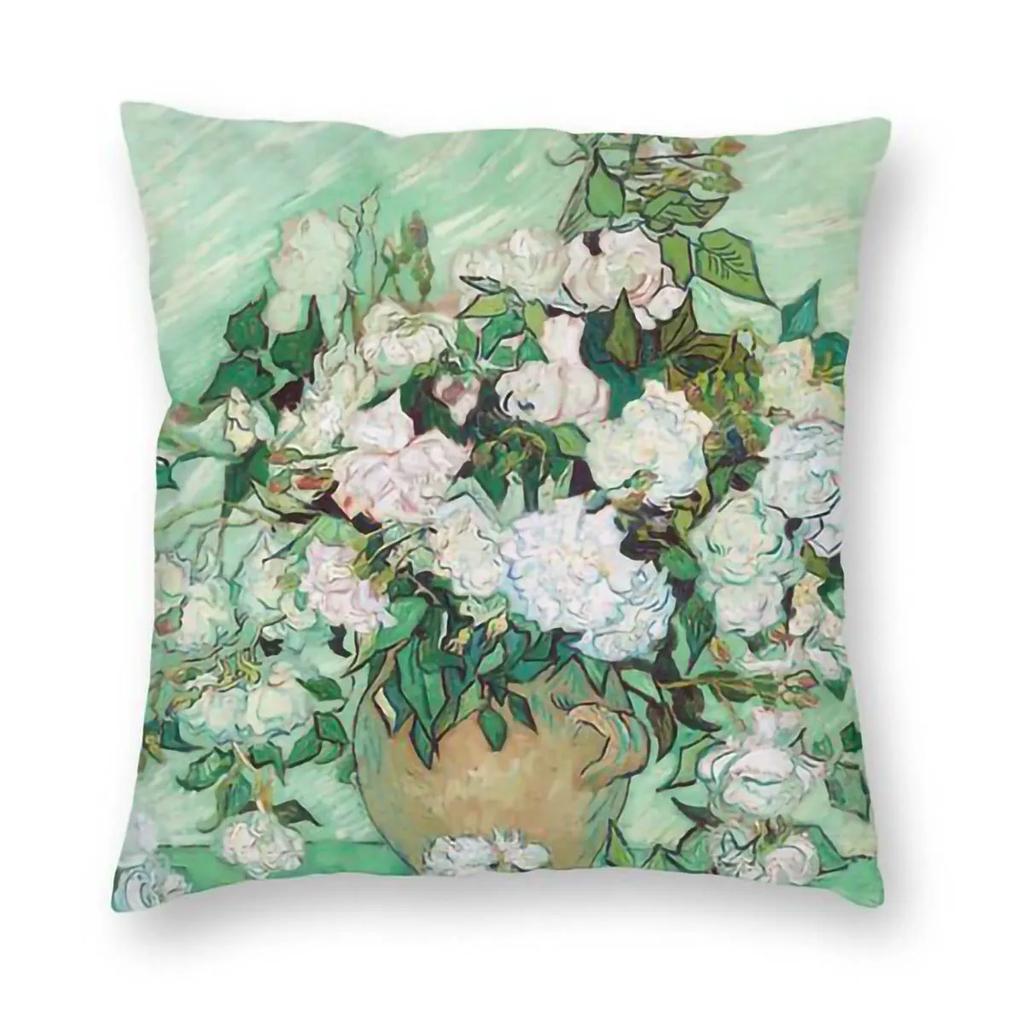 Originele Vincent van Gogh Kunst Bloeiende Amandelboom Vierkant Kussensloop Amandelbloesems Sierkussen Mode Kussenhoezen