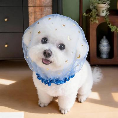 Pet Mesh Head Cover for Dogs Anti-Eating Stray Headgear Breathable Portable Outdoor Walking Muzzle Sleeve Pet Accessory