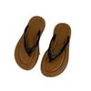 2025 flat-bottomed women's clip simple toe summer new student fashion Korean version of flip-flops cool slippers women