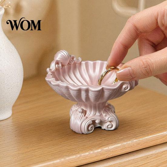 Key Holder Tray Jewelry Storage Tray, Creative Seashell Shapes Plastic Trays, Delicate Texture Dish Earrings Ring Display Plates, Photo Props