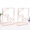 1 Pair Iron Love Shaped Book Stand Study Accessories Book Storage Rack Holder Bookends For Office Home School Organizer Supplies