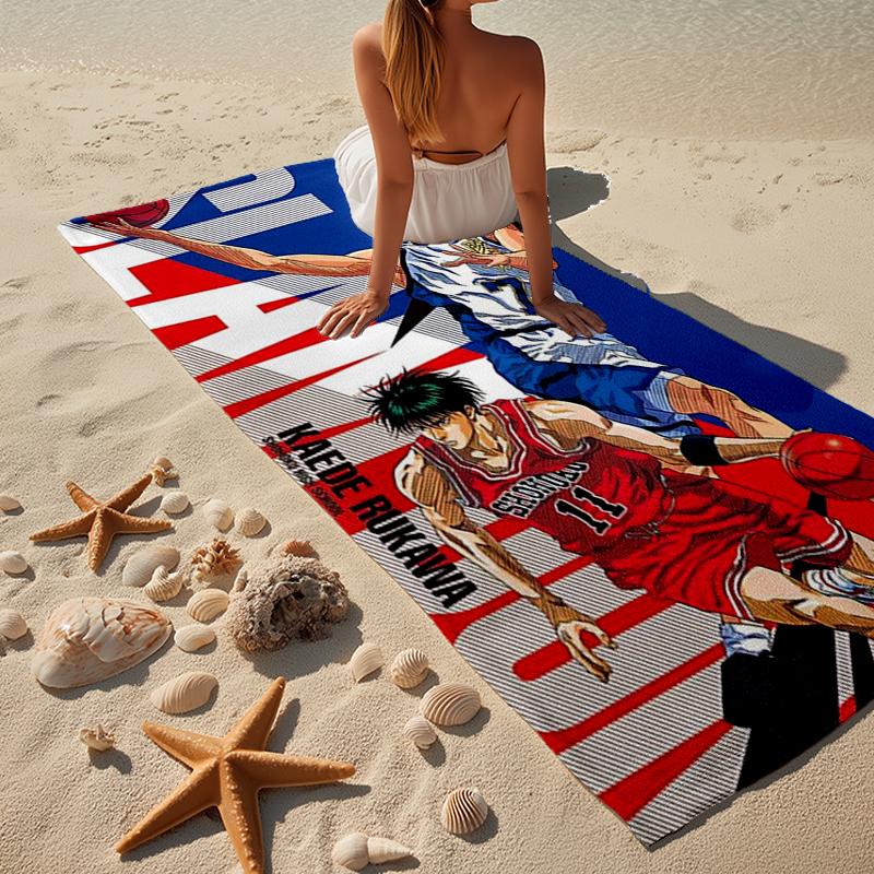 Slam Basketball Heroes Beach Towel, Super Soft Microfiber, Gift for Her/Him, Birthday, for Pool, Beach, Travel, Home Decor Fan gifts