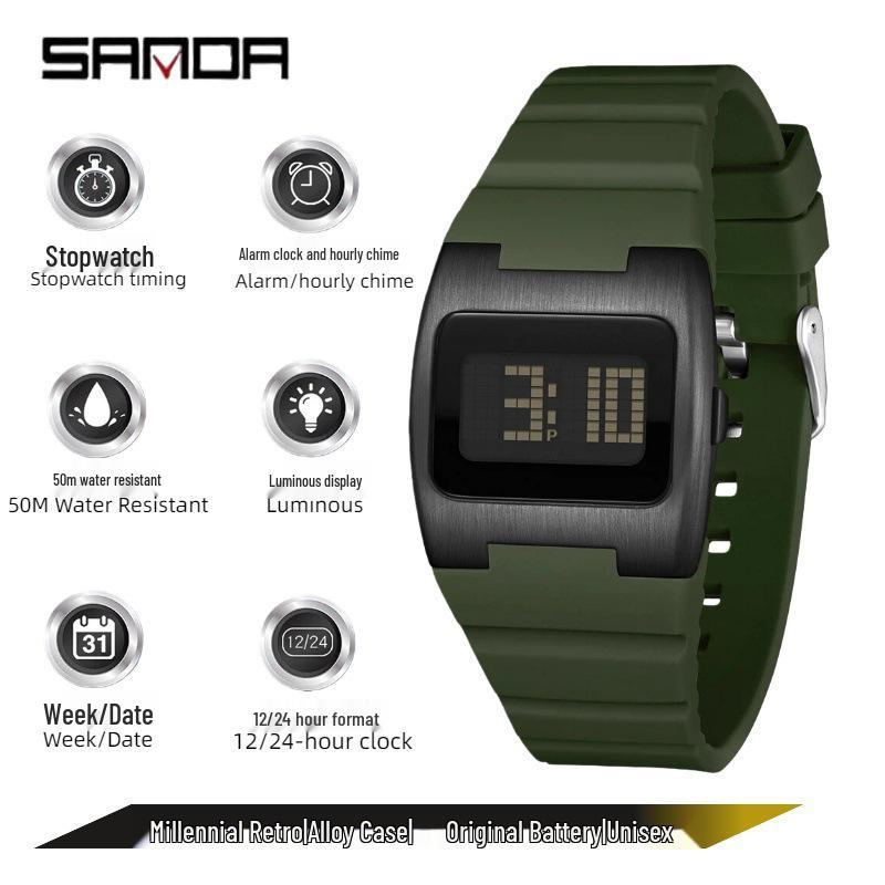 

SANDA Waterproof Luminous Multi-Function Retro Watch for Men & Women
