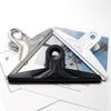 Large Black Flat Head Stainless Steel Iron Clip, White Long Tail Mountain Clip