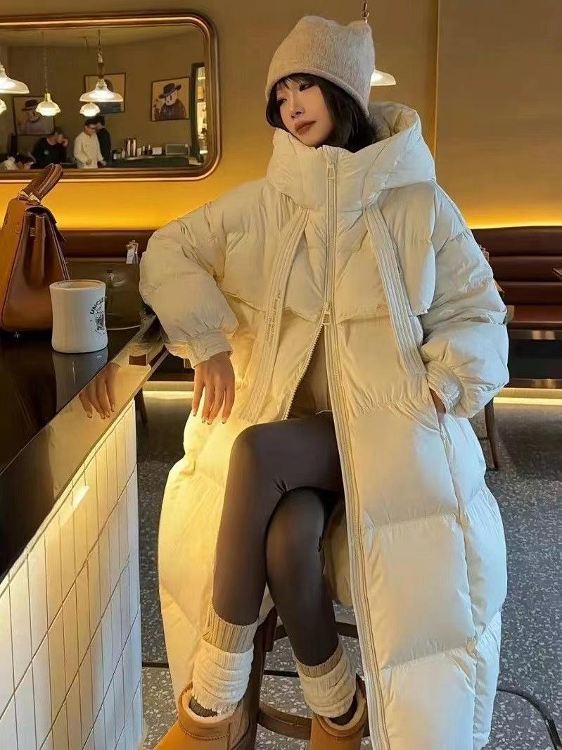 

женский длинный пуховик зимний