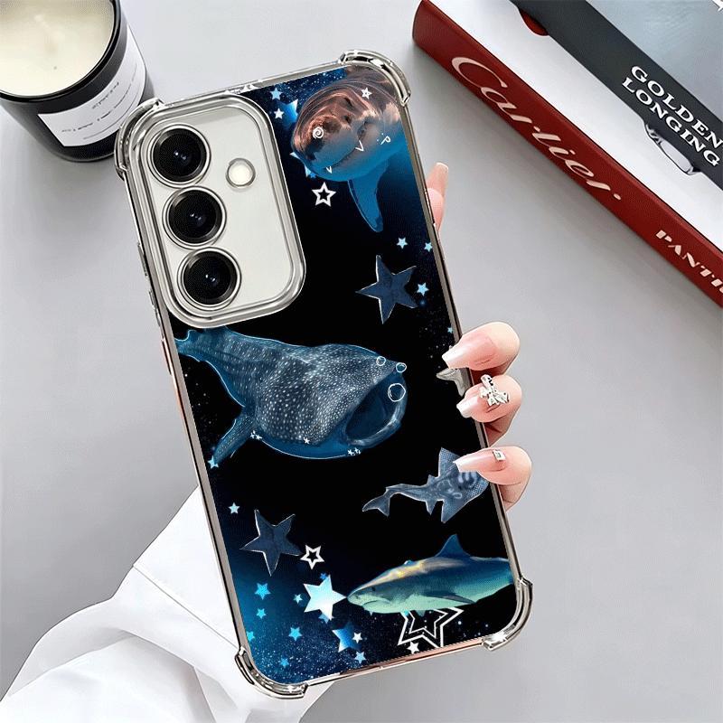 Ocean Whale Shark Soft Phone Case For Samsung A17 A27 A07 A37 A57 A16 A56 A15 A55 A14 A54 A13 A53 A26 A36 A25 A35 A24 A34 A23 A3