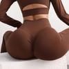 European and American High-waisted Peach Hip-lifting Quick-drying Micro-pull Pants Yoga Pants Women's Flared Pants Nude Sports Wide-leg Pants
