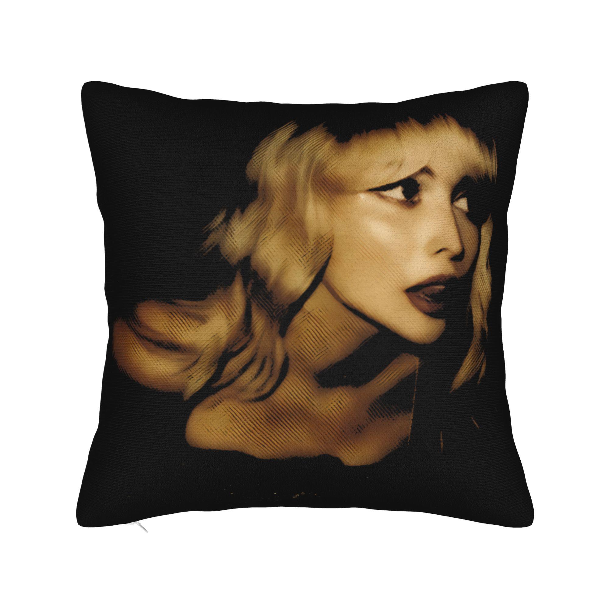 Сабрина Карпентер Американская Певица Наволочка Квадратная Наволочка Для Дивана Софы Спальни Ретро Модная Наволочка 12x12Inch