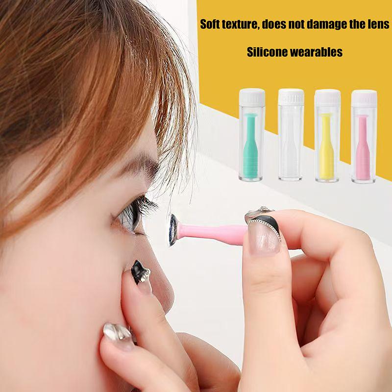 5/6/10 st Kontaktlins Sugborttagare Pinne Kopp Suglinser Kopp Sugpropp Pinne Ögonpincett Verktyg Borttagningsapplikator Insättning